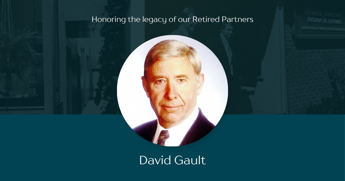 Image of Dave Gault - a Jones & Roth Legacy Spotlight