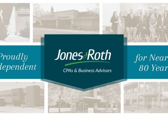 Informational image with Jones & Roth's logo, and 'Proudly Independent for nearly 80 years'