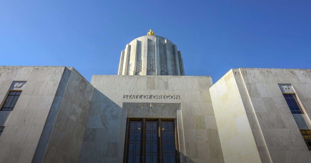 Image of the state capitol in Salem, Oregon