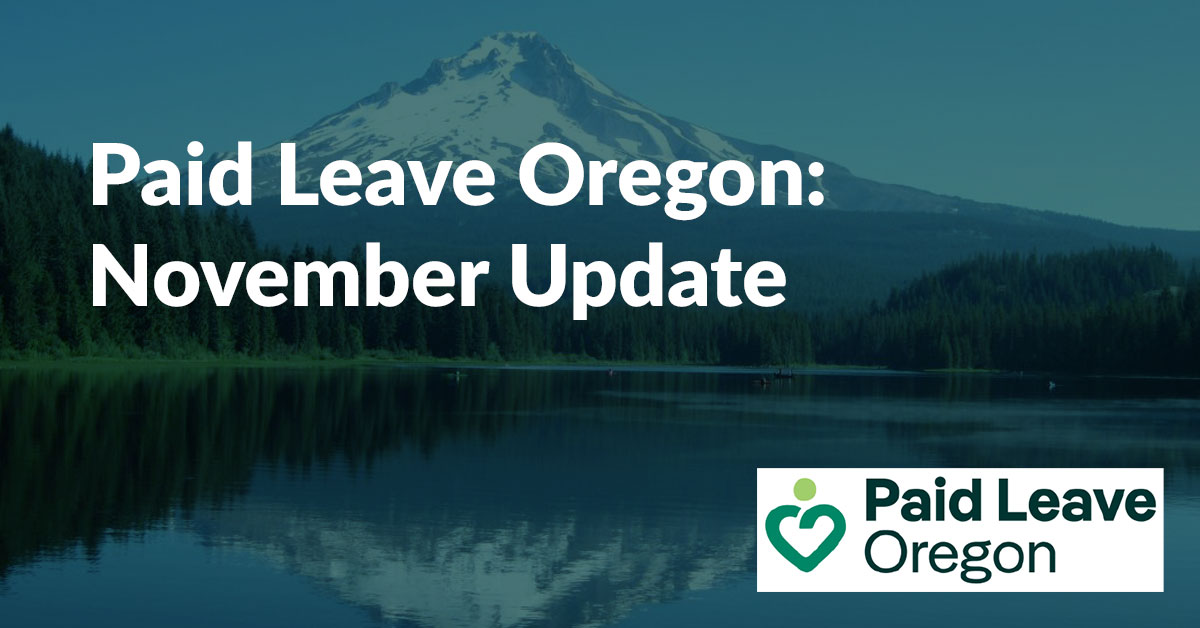 Paid Leave Oregon - November Update