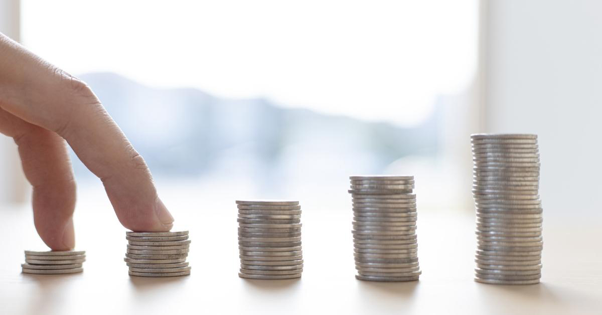 Image of stacked coins