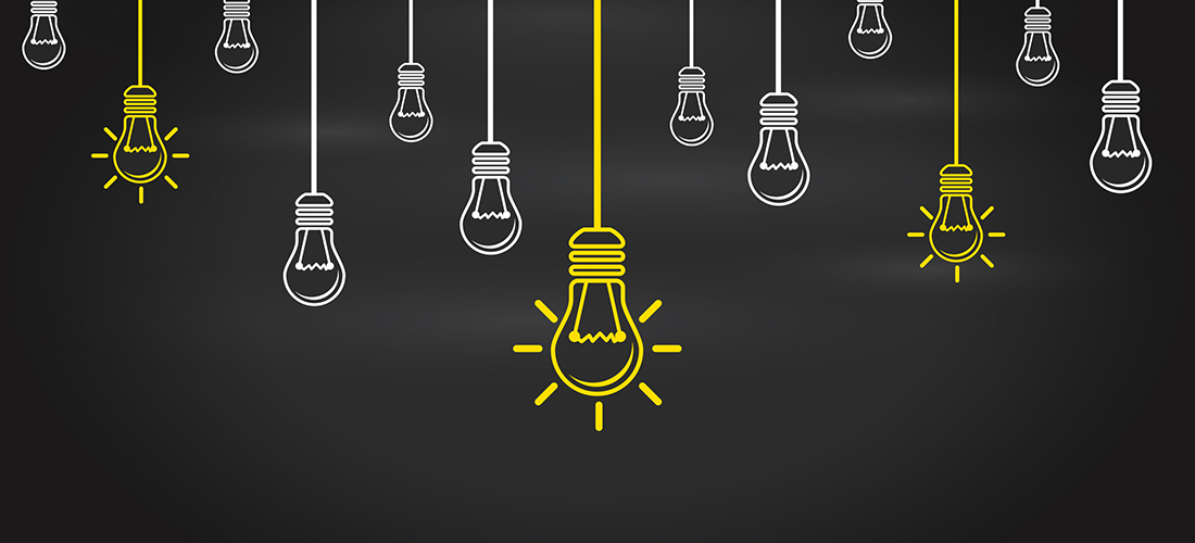 graphic of lightbulb icons symbolizing new ideas and opportunities